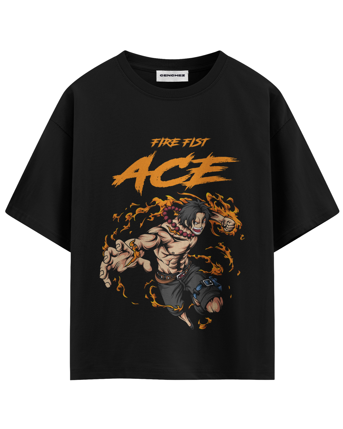 Fire Fist Ace Portgas D. – Unisex Oversize Tee