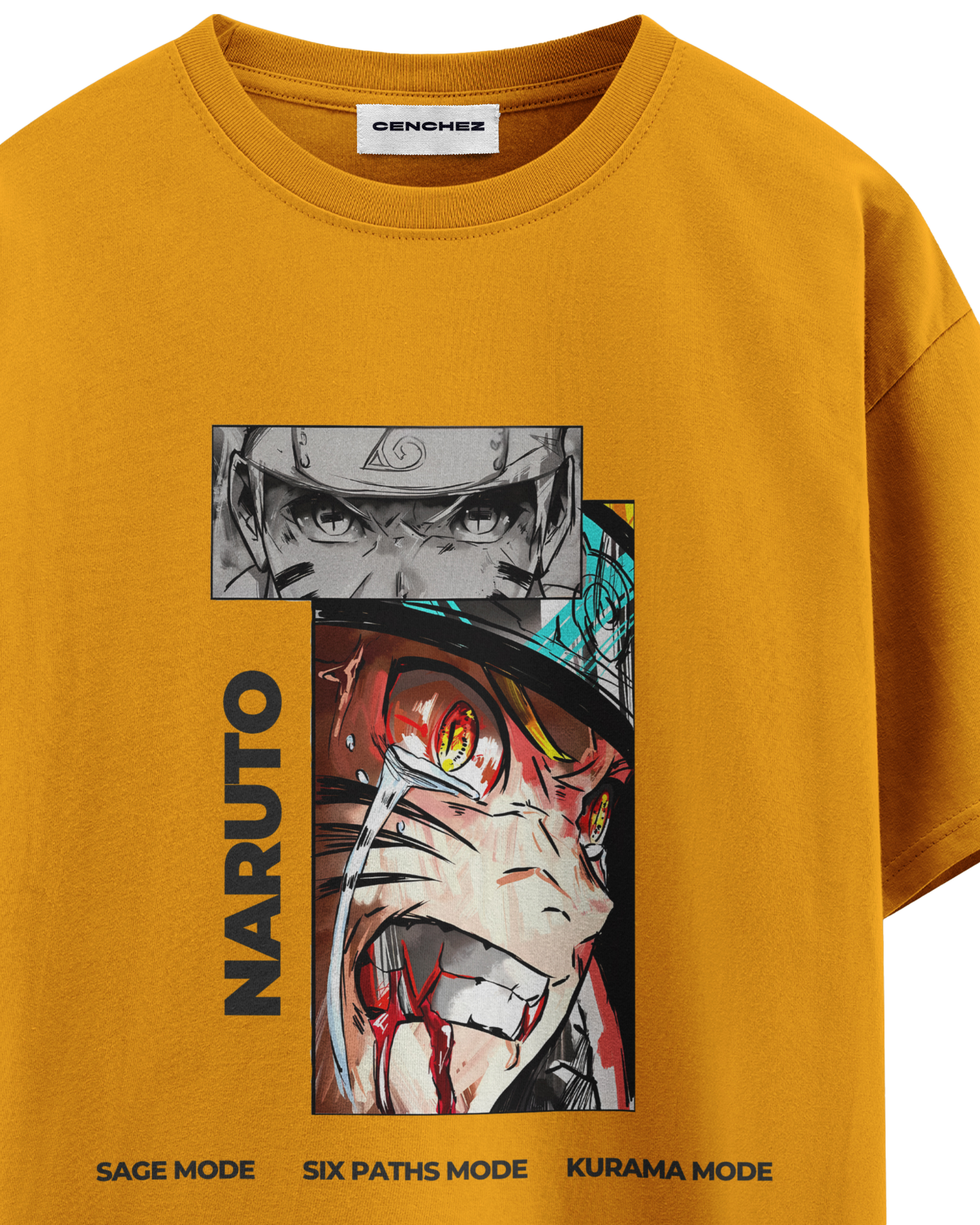 Naruto Battle Mode Unisex Oversized Classic T-Shirt