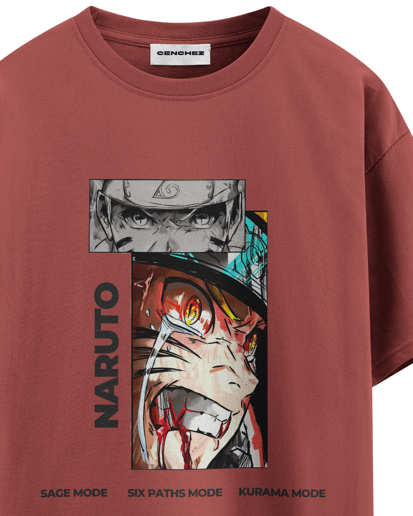 Naruto Battle Mode Unisex Oversized Classic T-Shirt