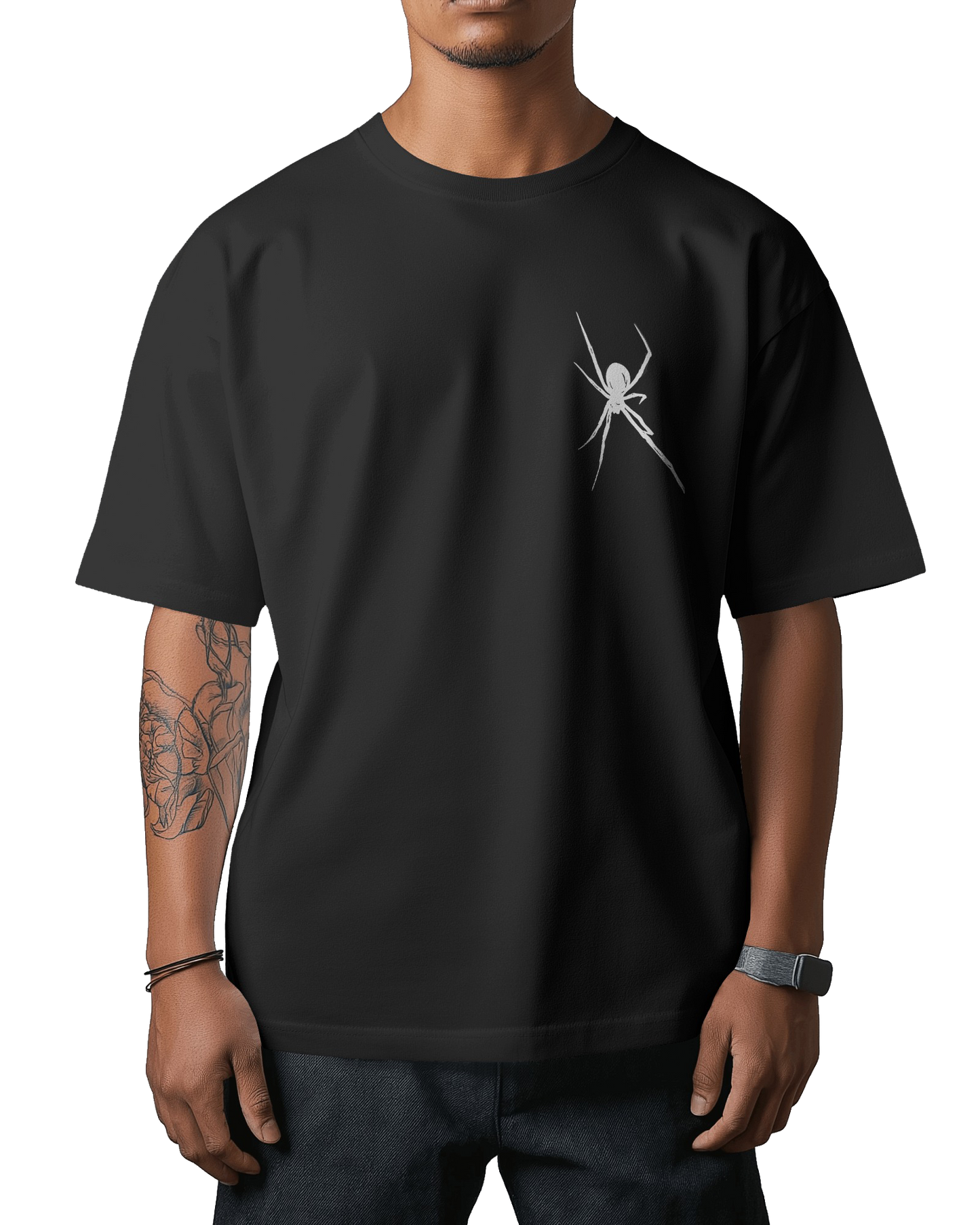 Lightning Spider Web Unisex Oversized Classic T-Shirt