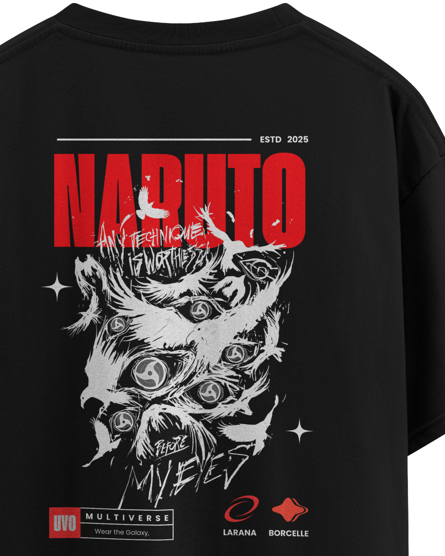 My Eyes Naruto Unisex Oversized Classic T-Shirt