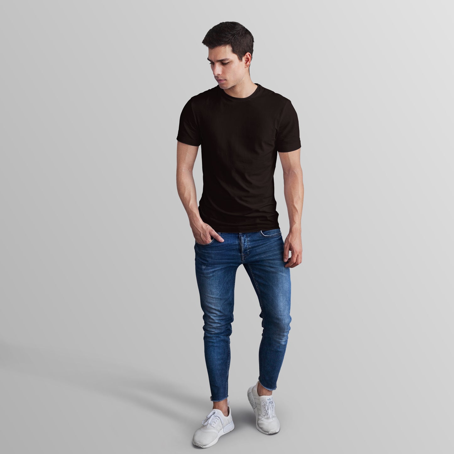 Unisex 100% Cotton Basic T-Shirt –Coffee Brown