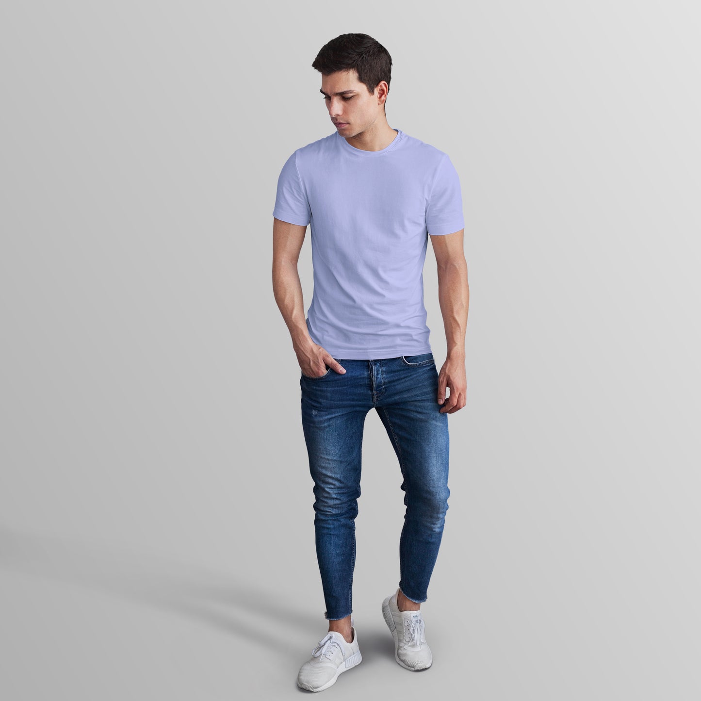 Unisex 100% Cotton Basic T-Shirt –Lavender