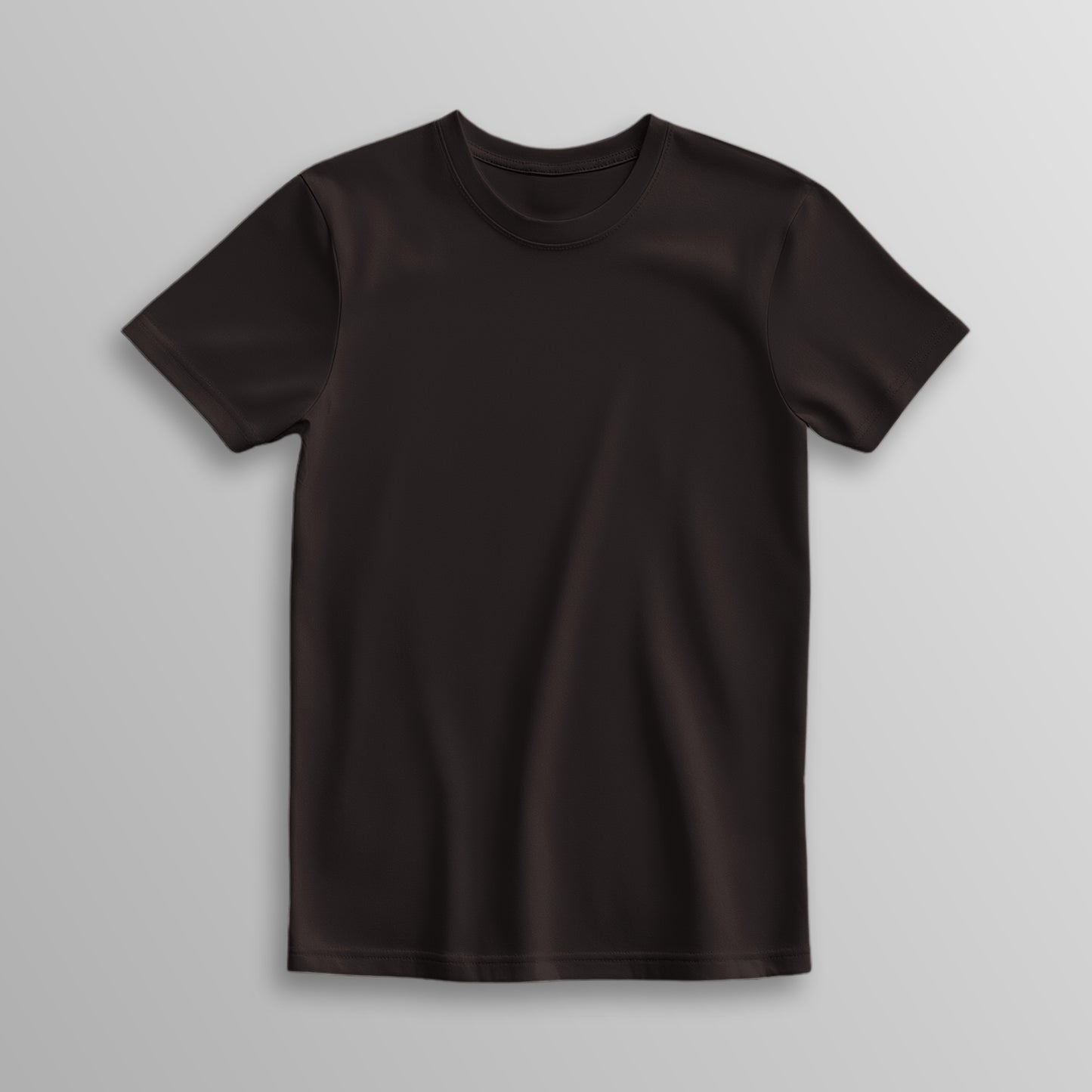 Unisex 100% Cotton Basic T-Shirt –Coffee Brown