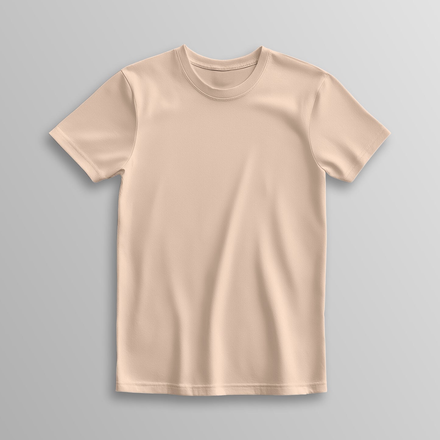Unisex 100% Cotton Basic T-Shirt –Peach