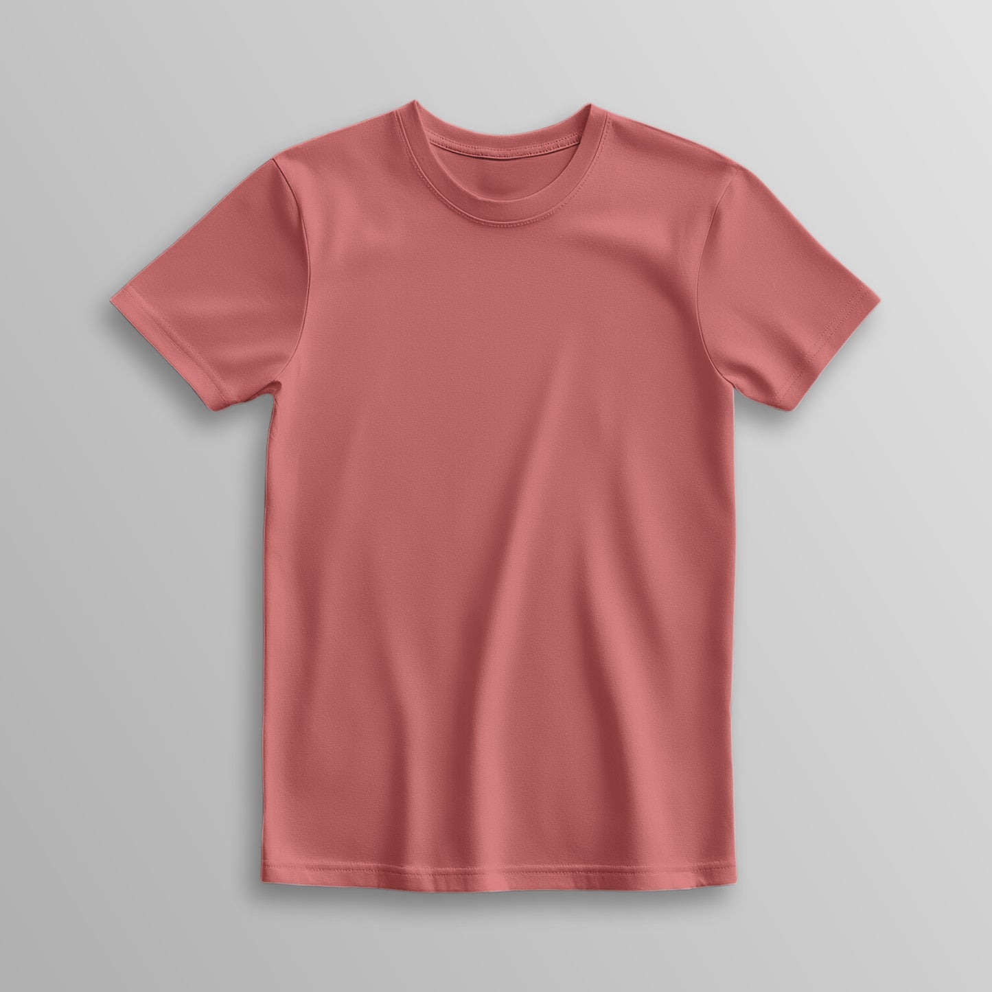 Unisex 100% Cotton Basic T-Shirt –Coral