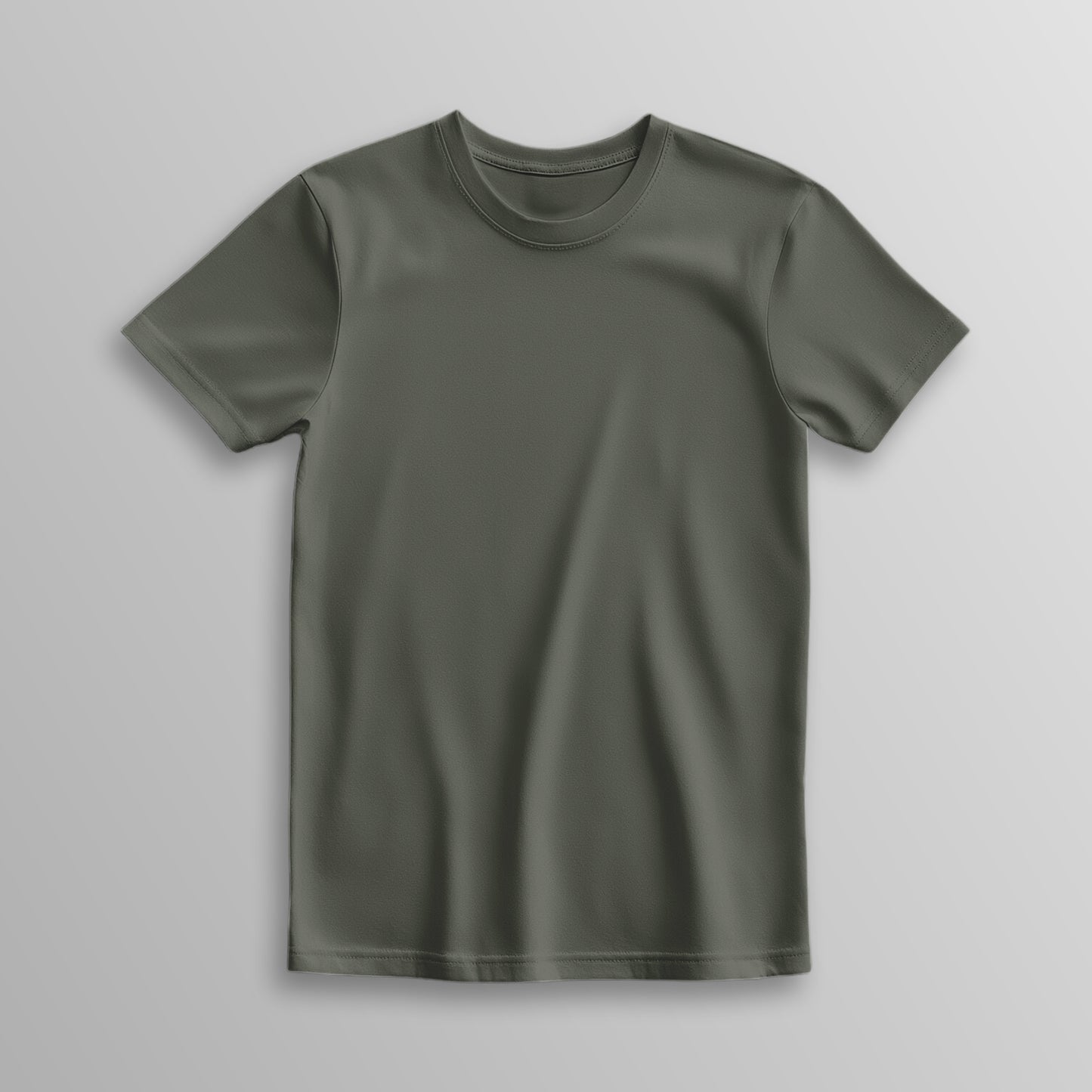 Unisex 100% Cotton Basic T-Shirt –Olive Green