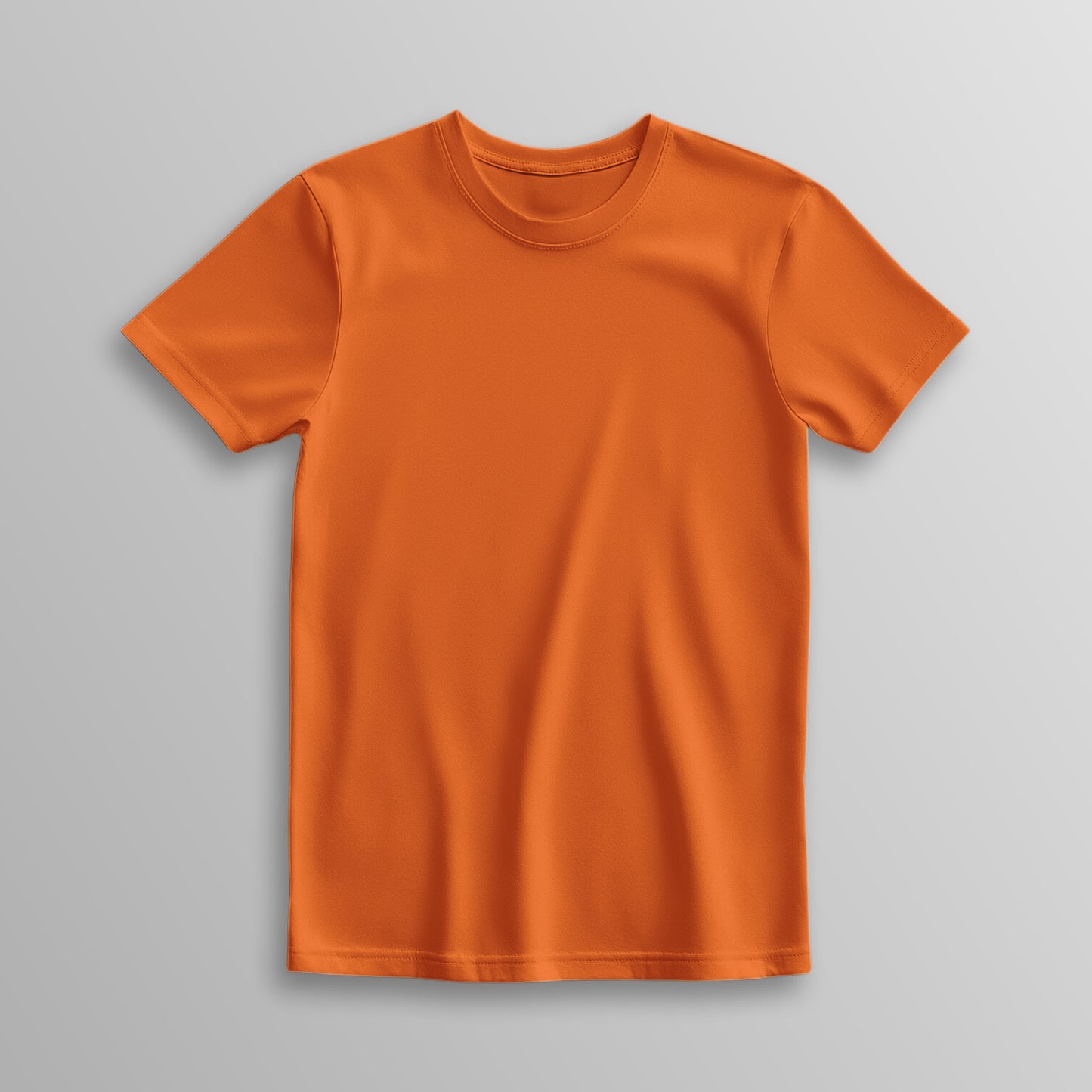 Unisex 100% Cotton Basic T-Shirt –Orange