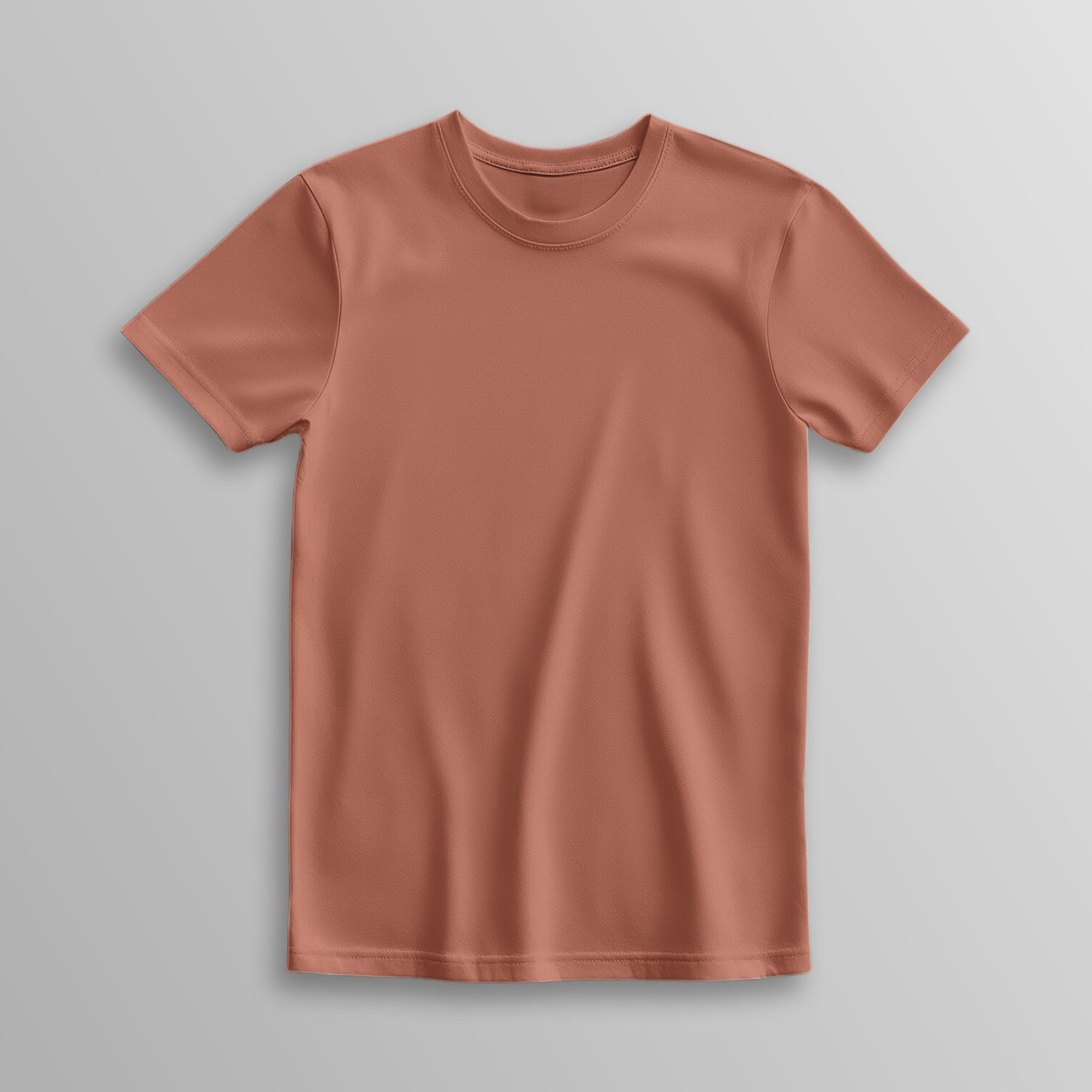 Unisex 100% Cotton Basic T-Shirt –Copper