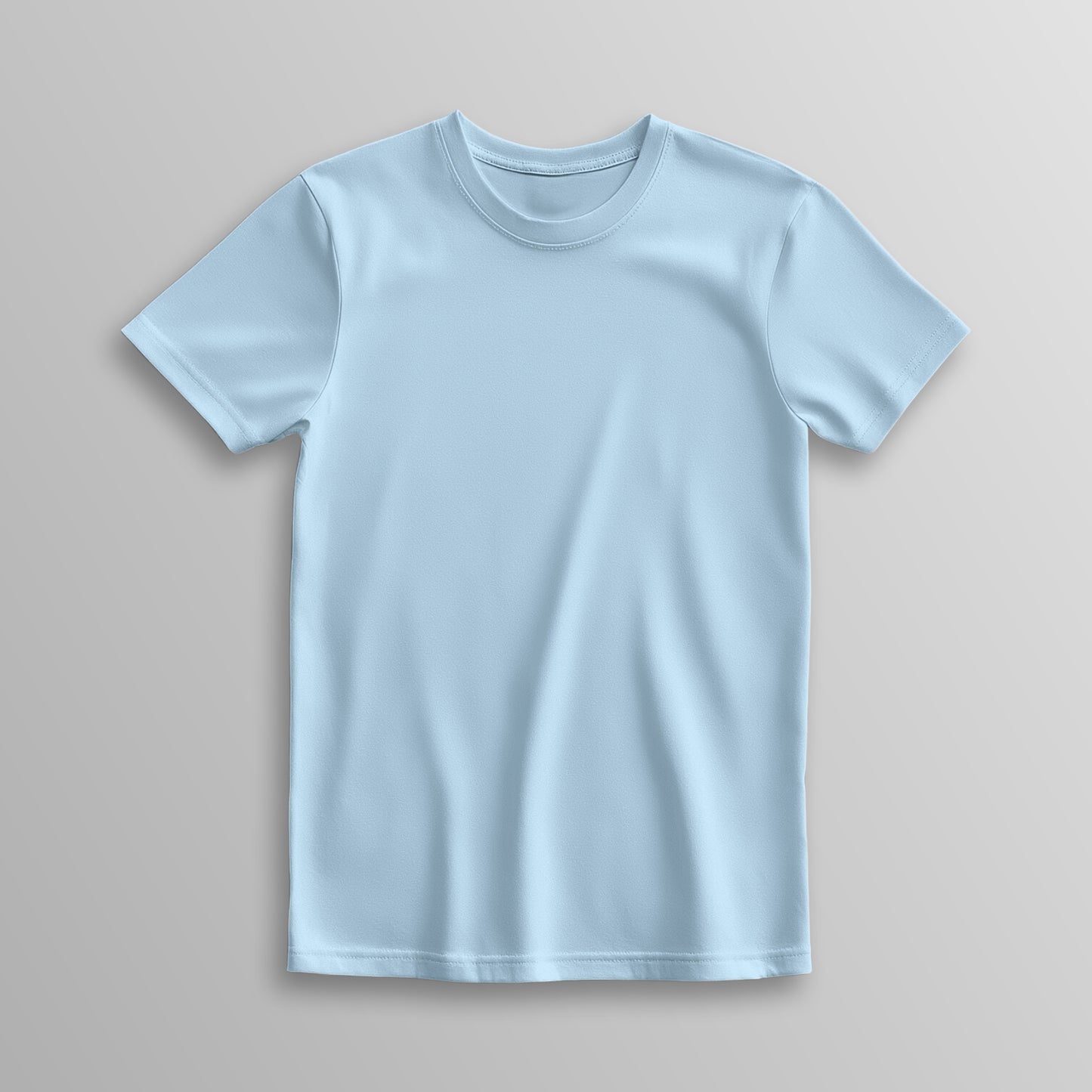 Unisex 100% Cotton Basic T-Shirt –Blue Baby