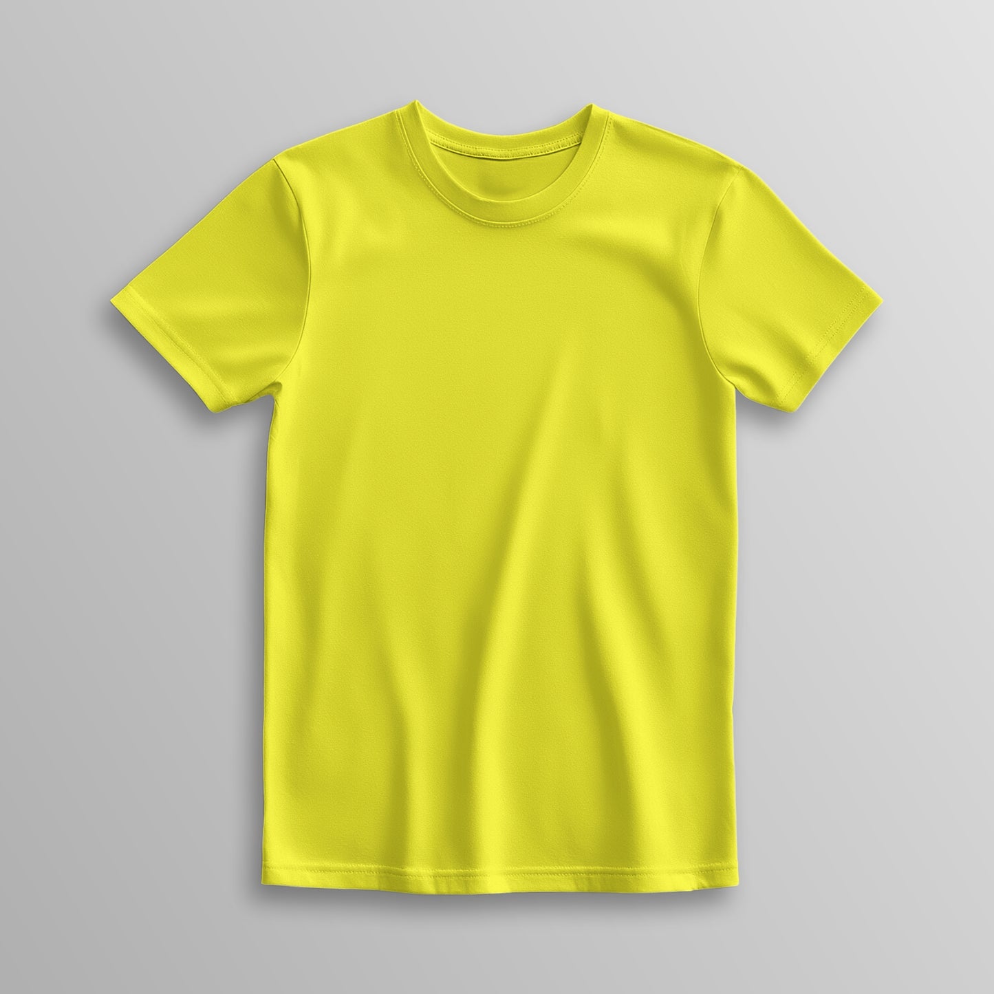 Unisex 100% Cotton Basic T-Shirt –New Yellow