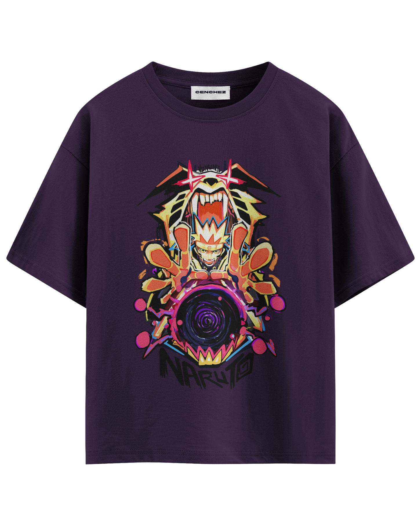 Naruto Kurama Mode Unisex Oversized Classic T-Shirt