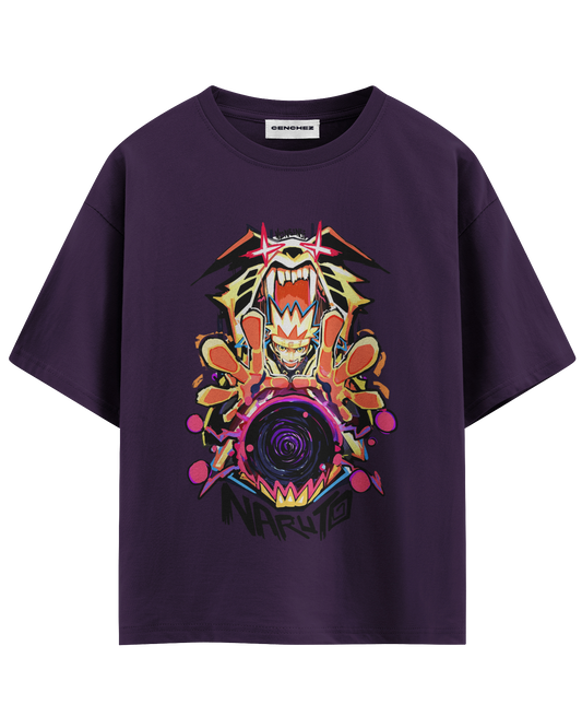 Naruto Kurama Mode Unisex Oversized Classic T-Shirt