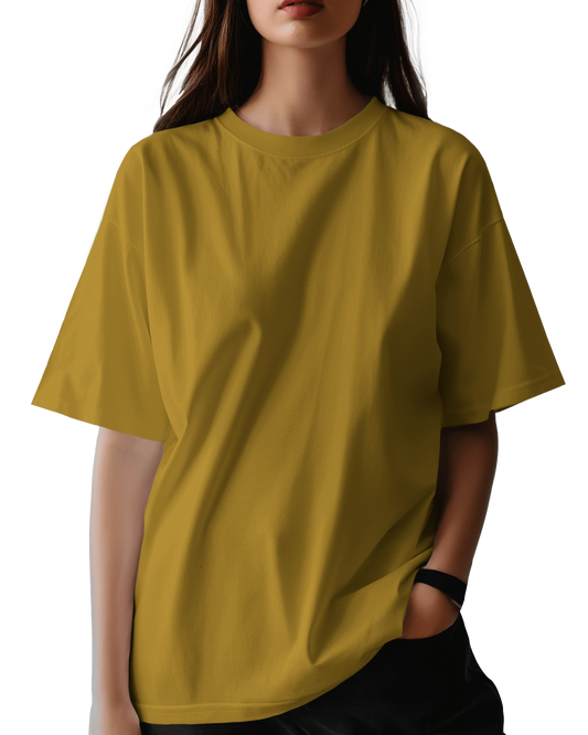 Unisex Oversized T-Shirt - Mustard Yellow
