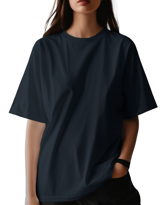 Unisex Oversized T-Shirt - Navy Blue