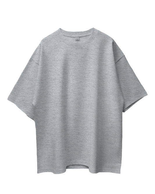 Unisex Oversized T-Shirt - Grey Melange