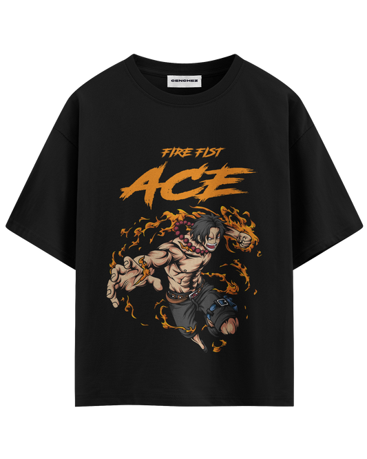 Fire Fist Ace Portgas D.  – Unisex Oversize Tee