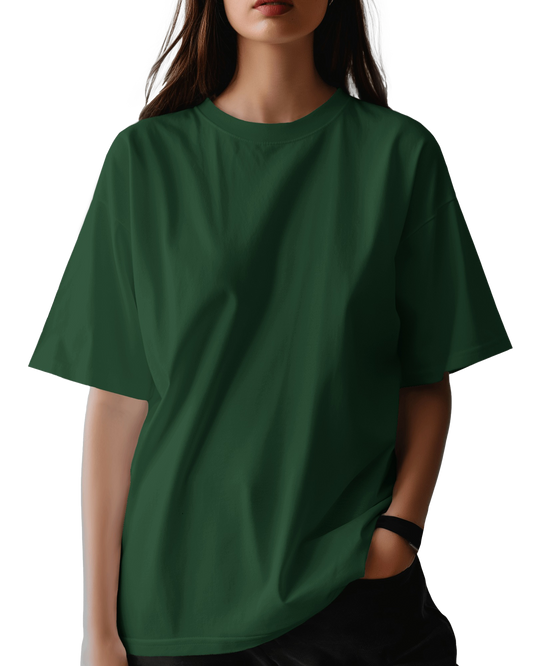 Unisex Oversized T-Shirt - Bottle Green