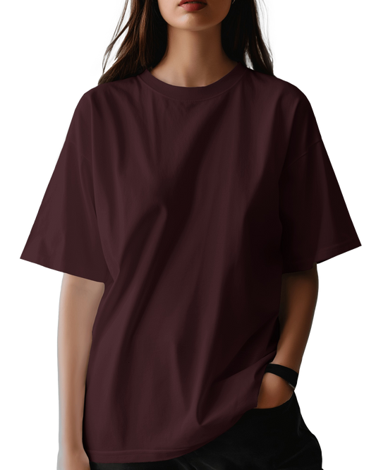 Unisex Oversized T-Shirt - Maroon