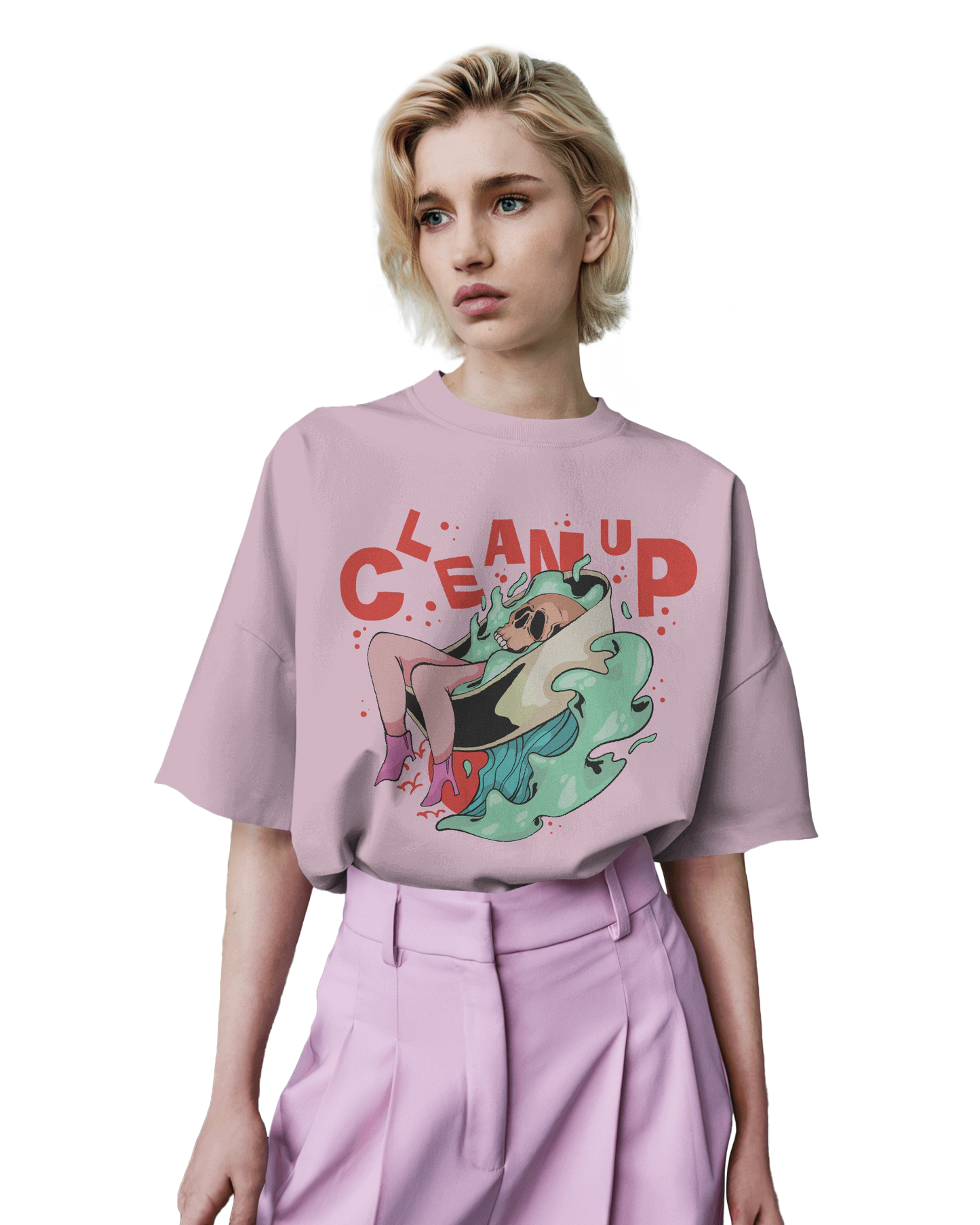 Clean Up – Unisex Oversize Tee