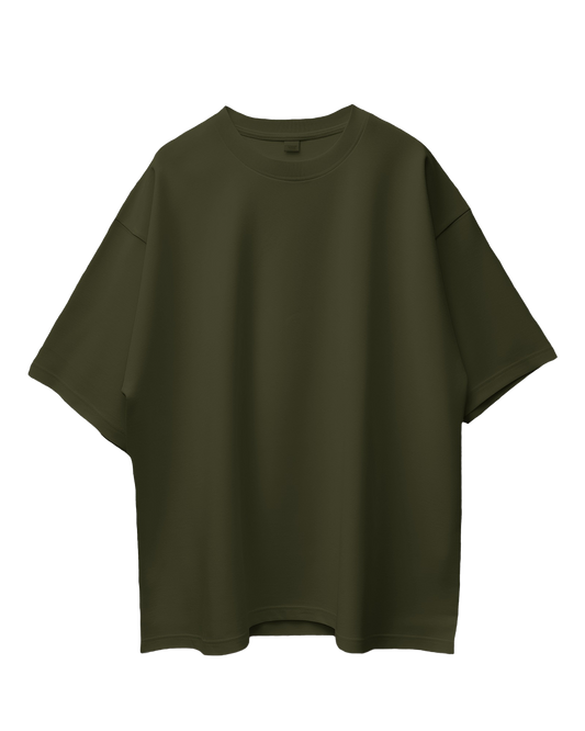 Unisex Oversized T-Shirt - Olive Green