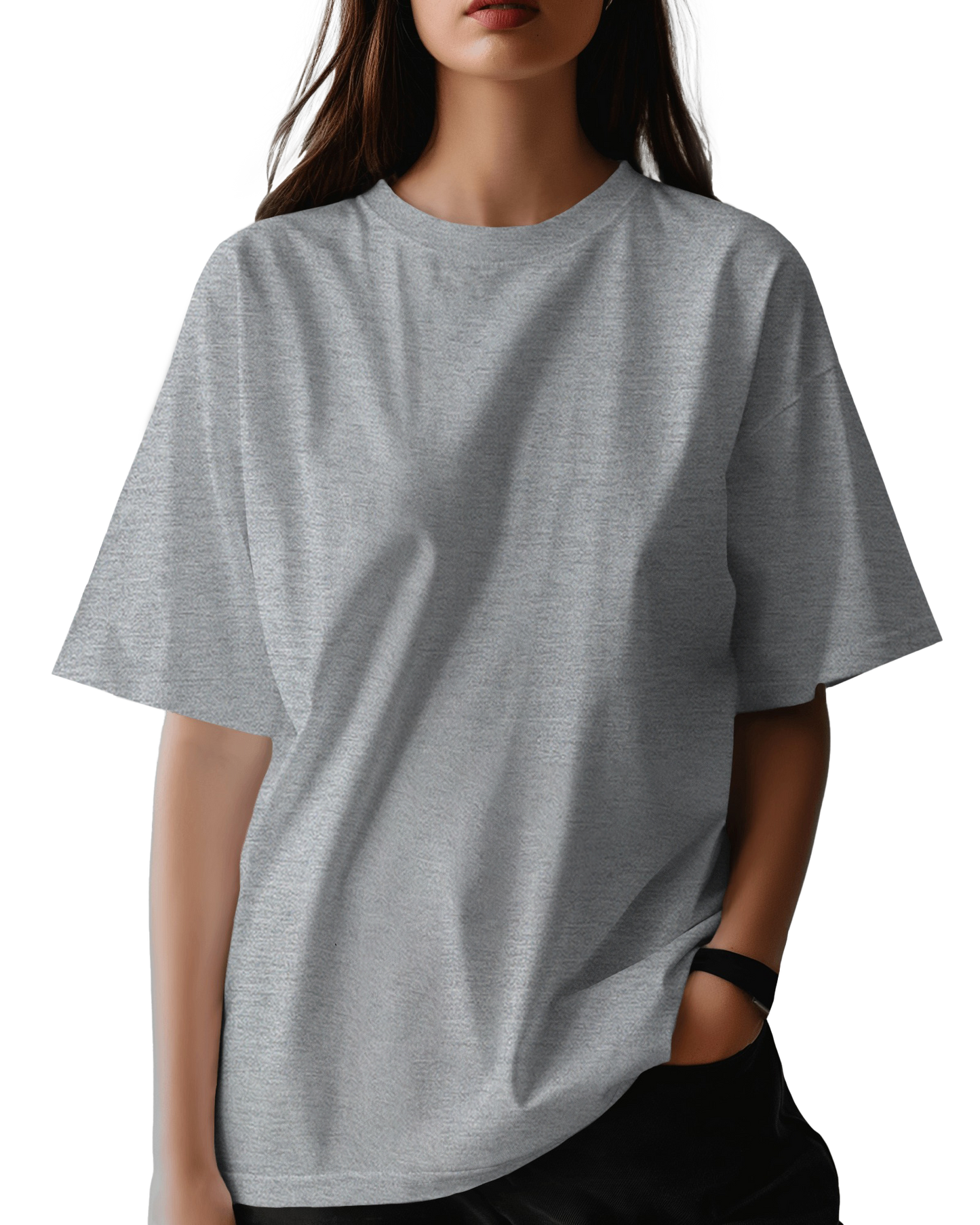 Unisex Oversized T-Shirt - Grey Melange