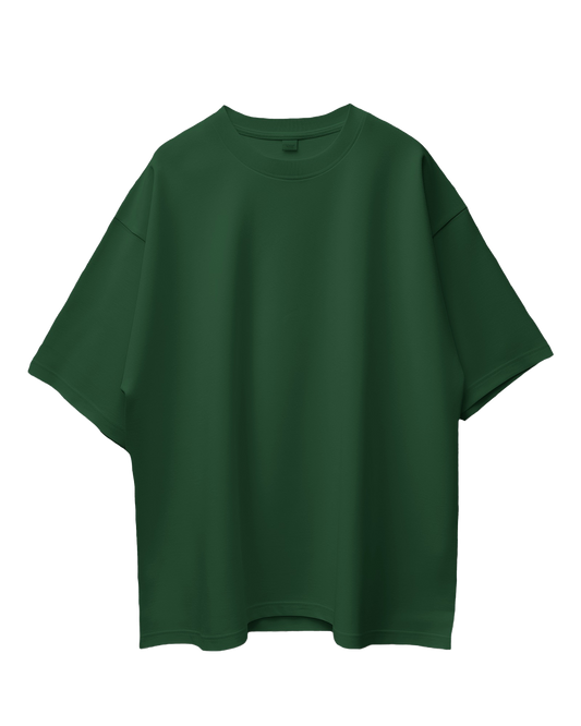 Unisex Oversized T-Shirt - Bottle Green