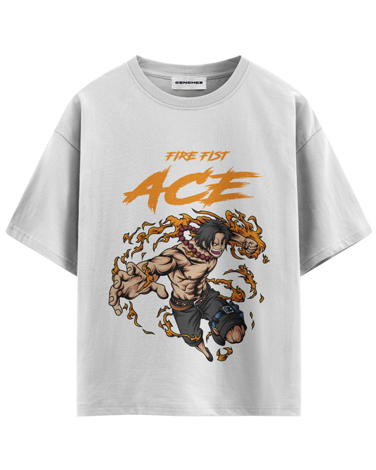 Fire Fist Ace Portgas D.  – Unisex Oversize Tee