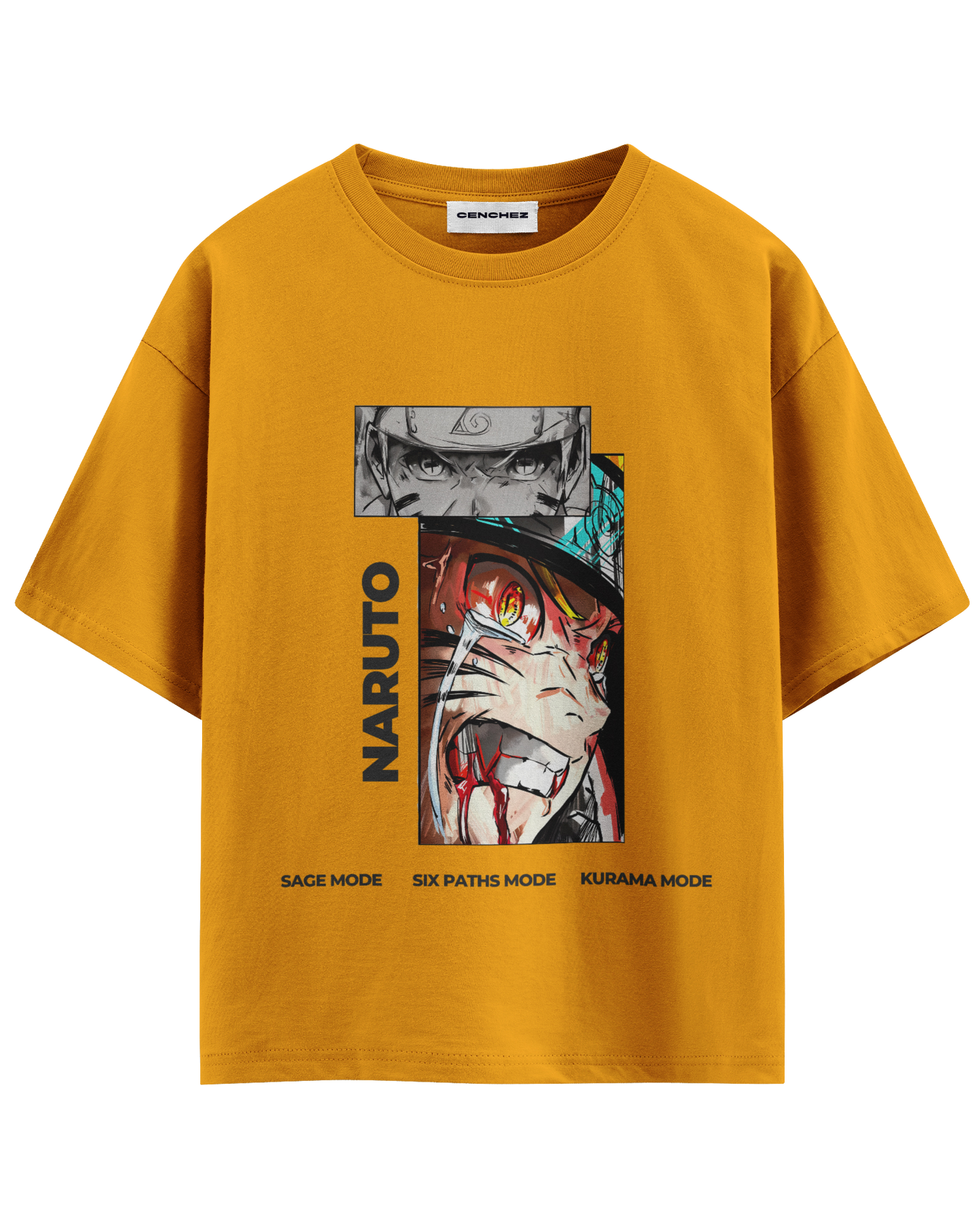 Naruto Battle Mode Unisex Oversized Classic T-Shirt