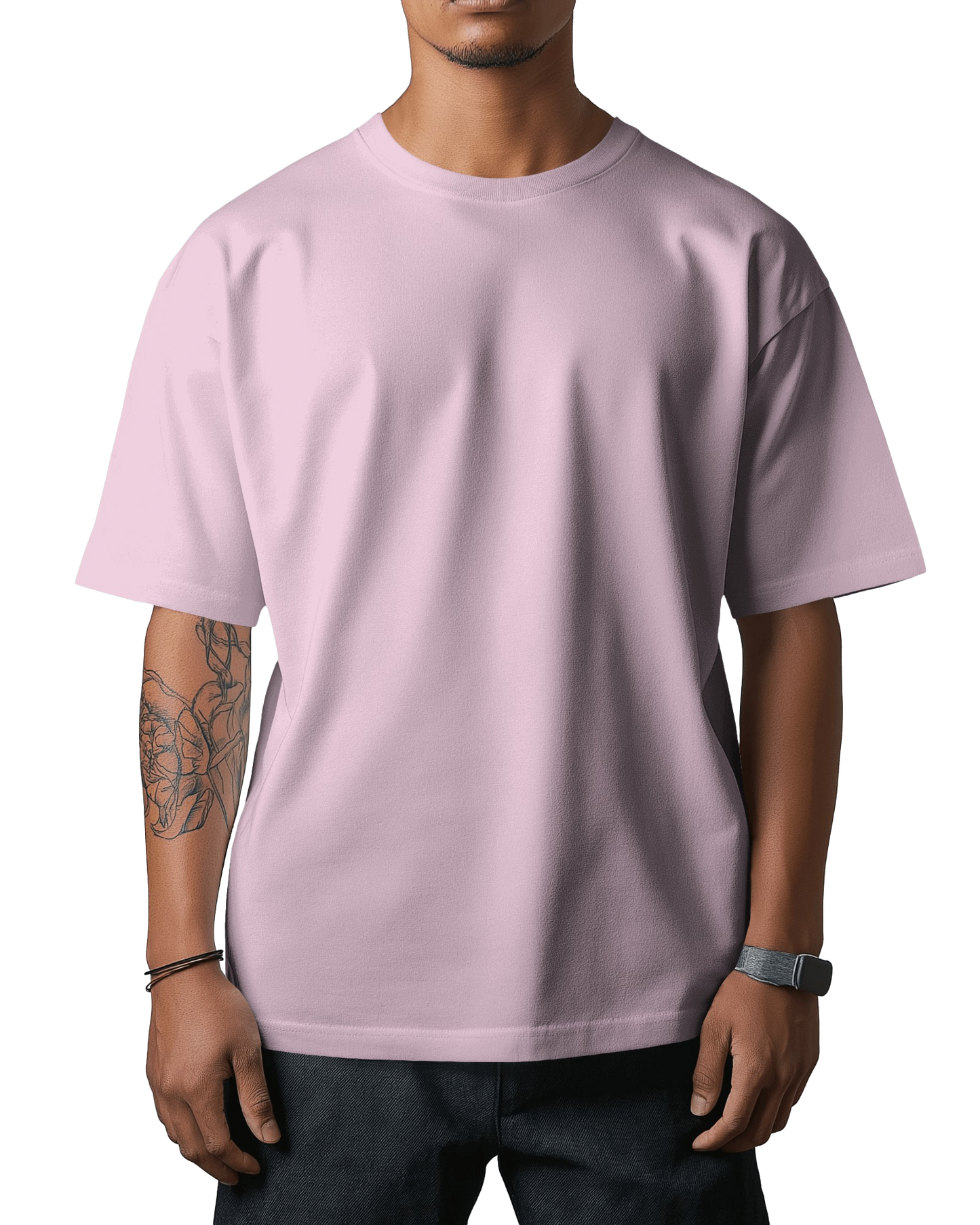 Unisex Oversized T-Shirt - Light Baby Pink