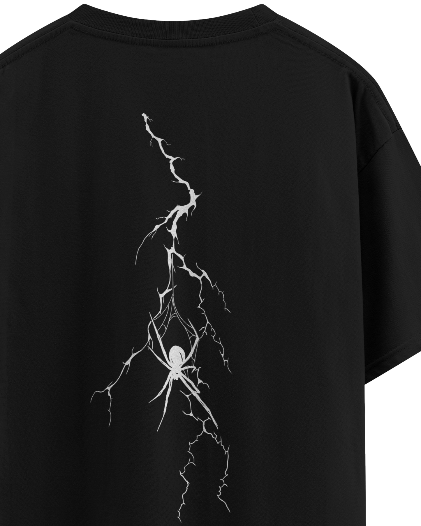 Lightning Spider Web Unisex Oversized Classic T-Shirt