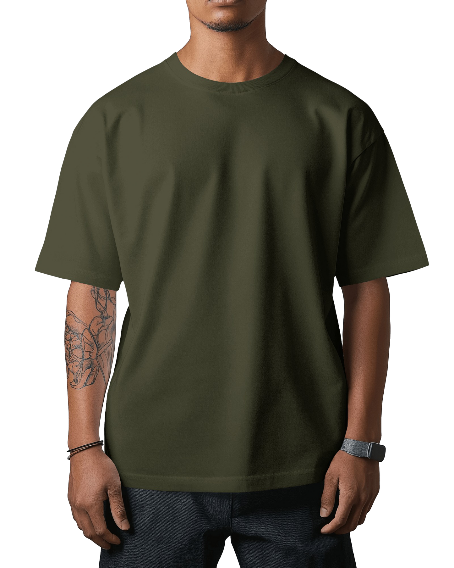 Unisex Oversized T-Shirt - Olive Green