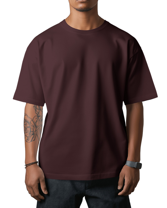Unisex Oversized T-Shirt - Maroon