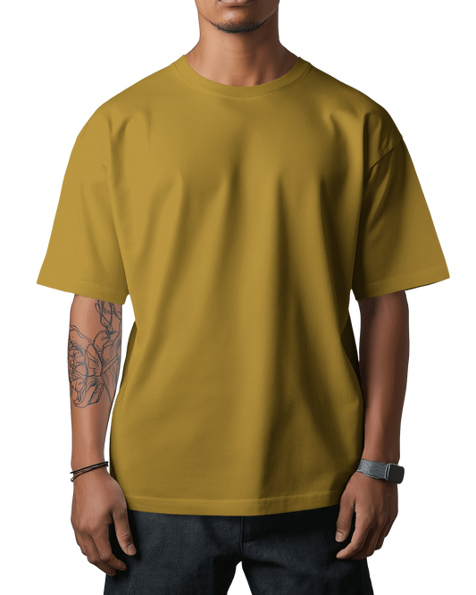 Unisex Oversized T-Shirt - Mustard Yellow