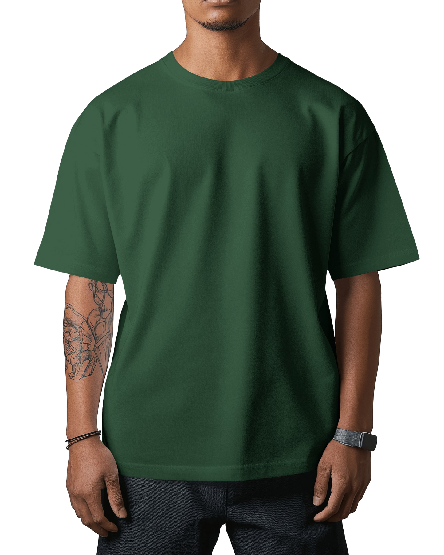 Unisex Oversized T-Shirt - Bottle Green