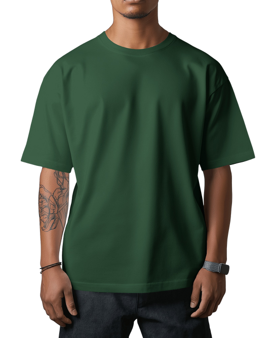 Unisex Oversized T-Shirt - Bottle Green