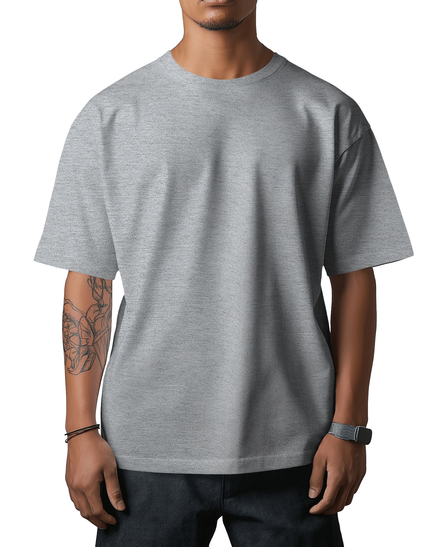 Unisex Oversized T-Shirt - Grey Melange