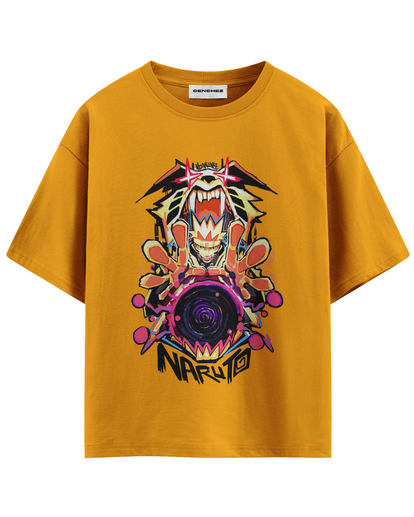 Naruto Kurama Mode Unisex Oversized Classic T-Shirt