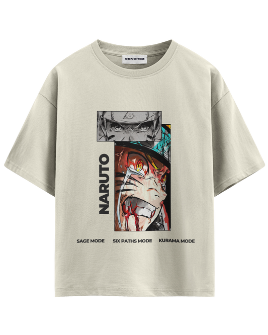 Naruto Battle Mode Unisex Oversized Classic T-Shirt
