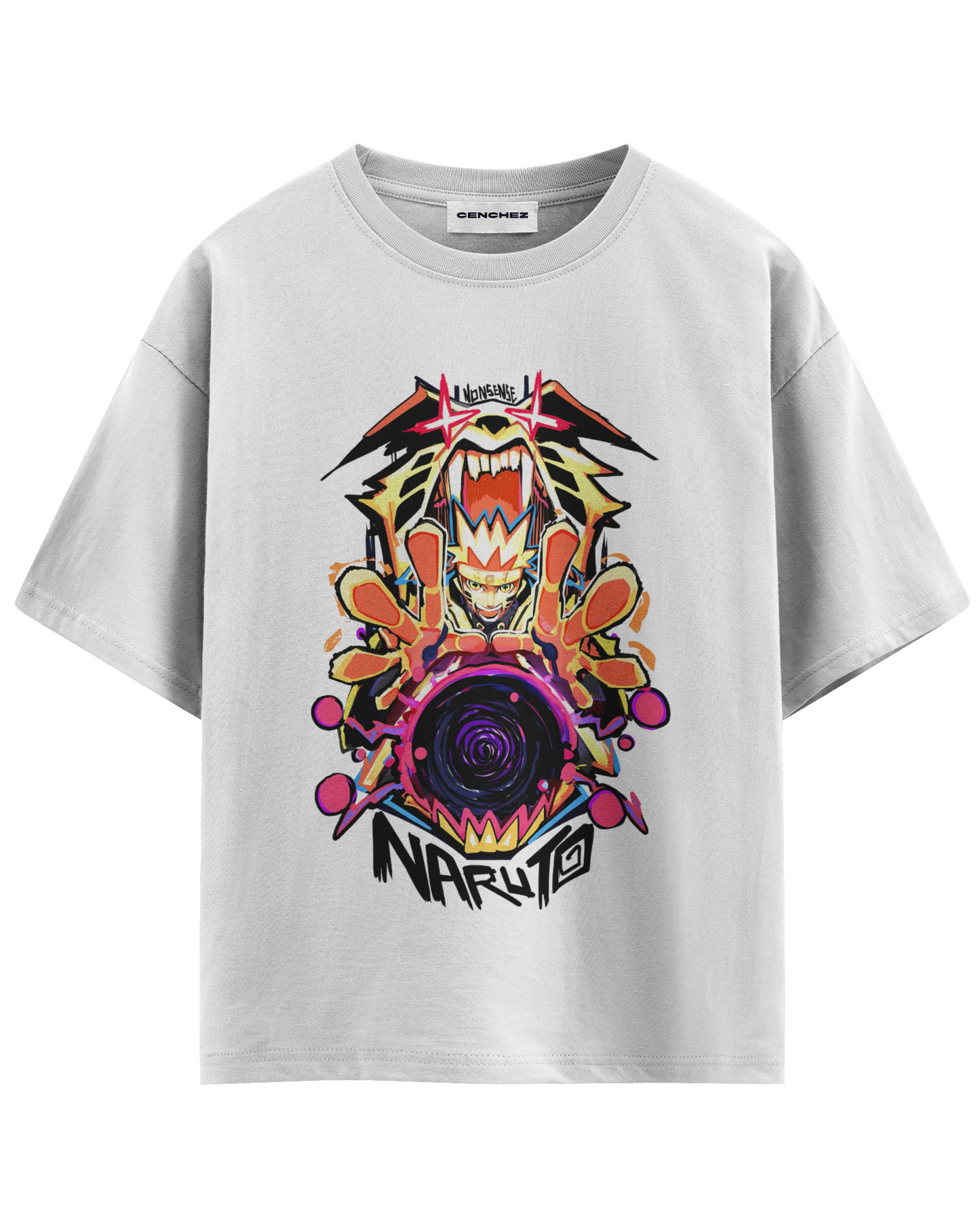 Naruto Kurama Mode Unisex Oversized Classic T-Shirt