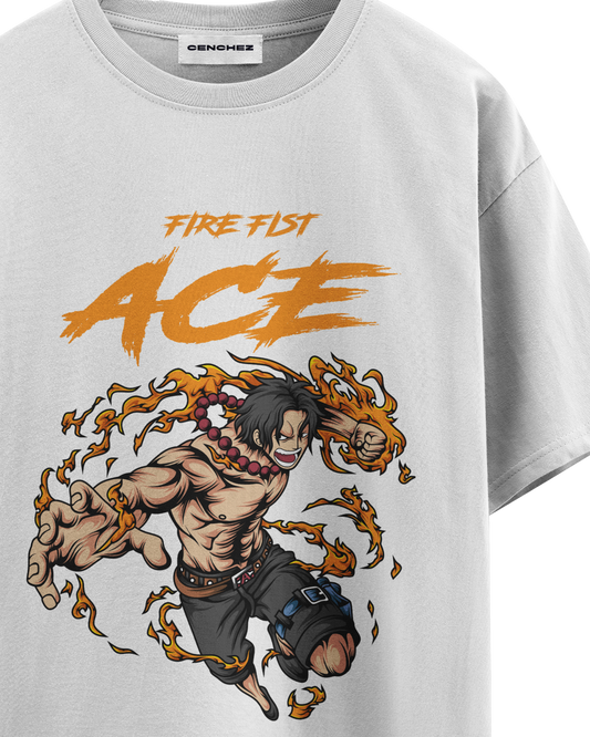Fire Fist Ace Portgas D.  – Unisex Oversize Tee