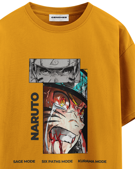 Naruto Battle Mode Unisex Oversized Classic T-Shirt