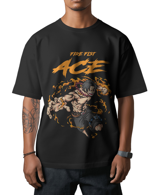 Fire Fist Ace Portgas D.  – Unisex Oversize Tee