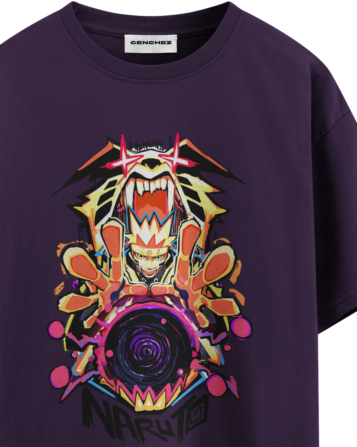 Naruto Kurama Mode Unisex Oversized Classic T-Shirt