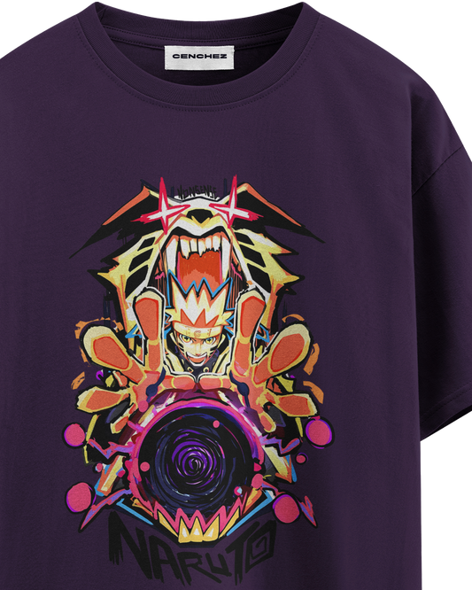 Naruto Kurama Mode Unisex Oversized Classic T-Shirt