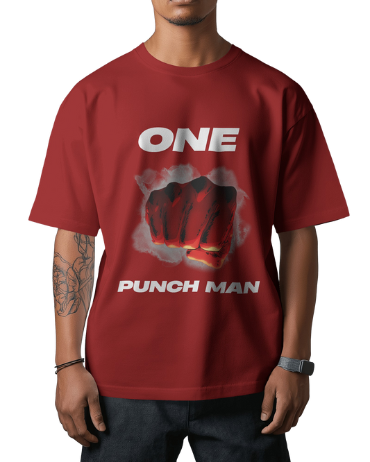 One Punch Man- Unisex Oversize Tee