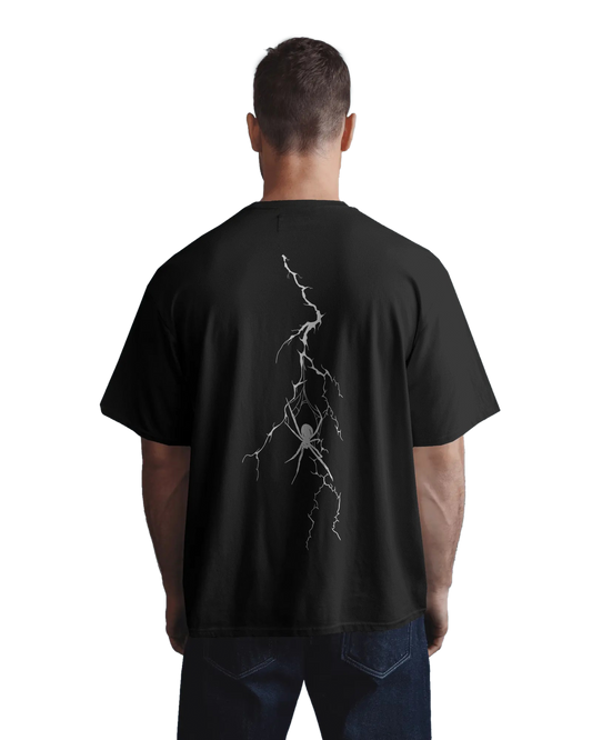 Lightning Spider Web Unisex Oversized Classic T-Shirt