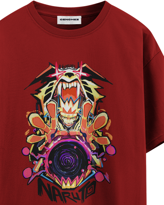 Naruto Kurama Mode Unisex Oversized Classic T-Shirt