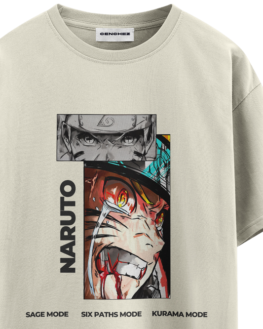 Naruto Battle Mode Unisex Oversized Classic T-Shirt