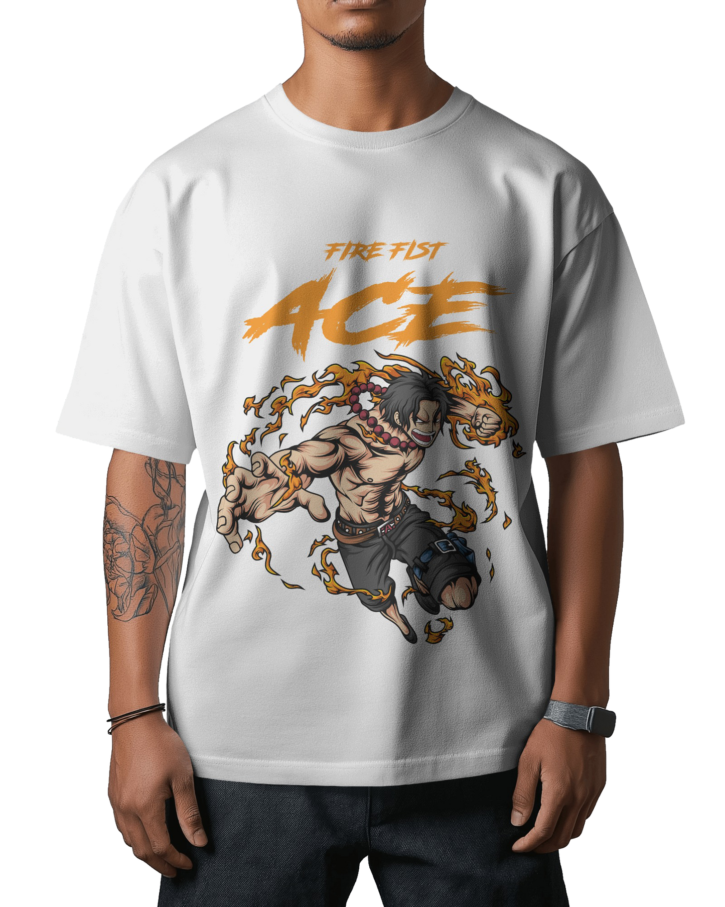 Fire Fist Ace Portgas D.  – Unisex Oversize Tee